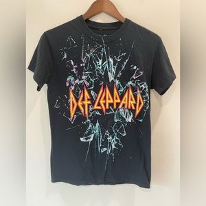 Def Leppard Back By Popular Demand Tour Tee Shirt Black Sz S